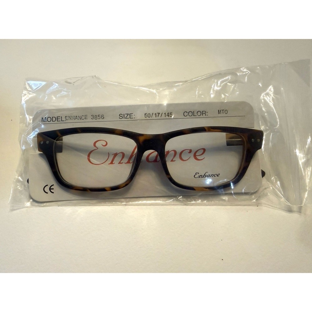 Enhance EN3856‎ Matte Tortoise Eyeglasses Frames 50-17-145mm Plastic